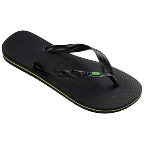 Detalhe - Chinelo Havaianas Masculino Brasil Preto