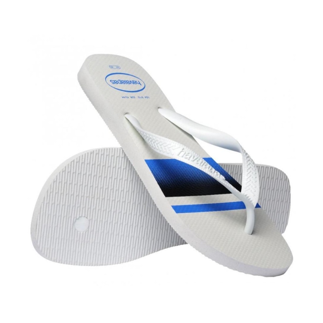 Chinelo Havaianas Masculino Top Basic Branco/Azul