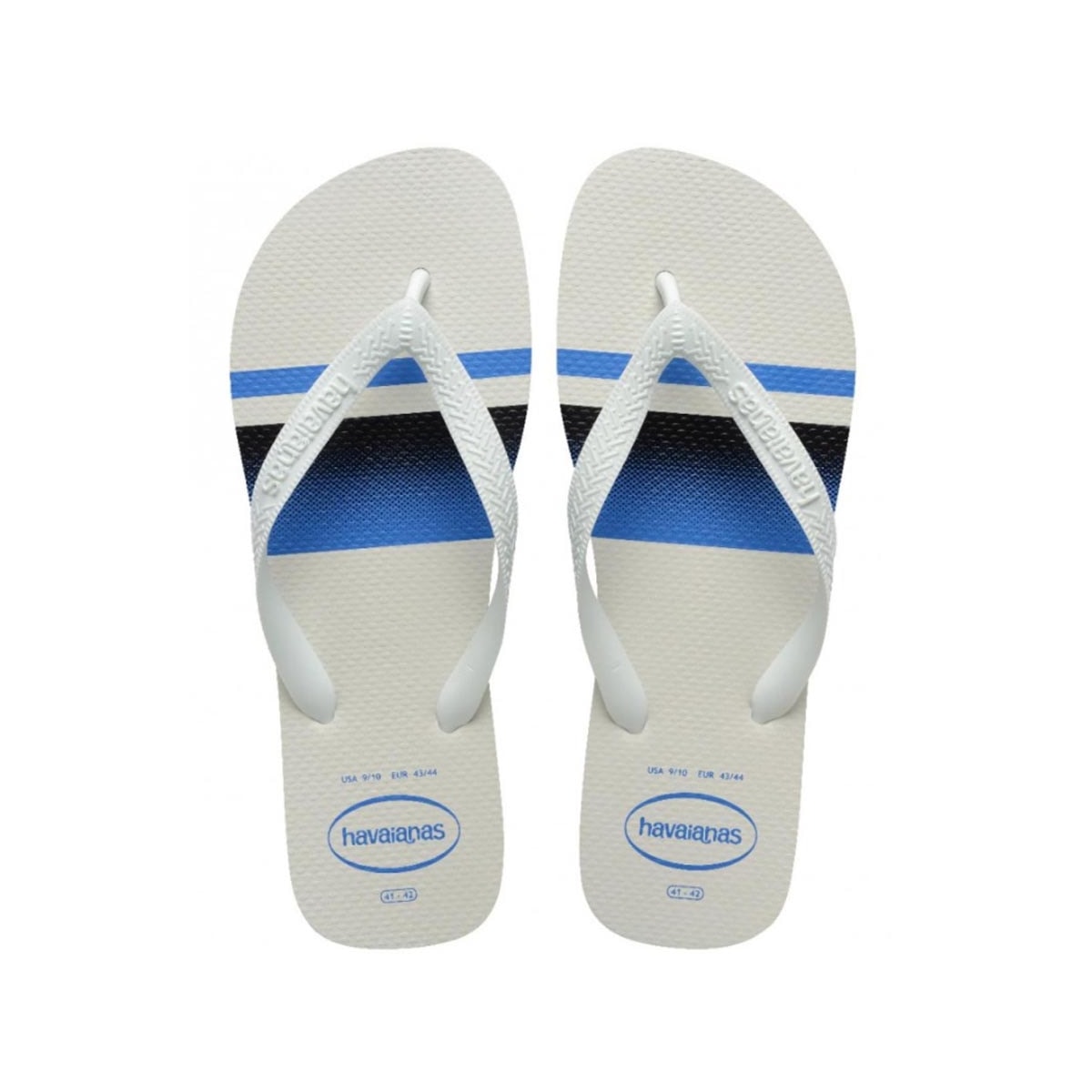 Chinelo Havaianas Masculino Top Basic Branco/Azul Chinelo Havaianas Masculino Top Basic Branco/Azul