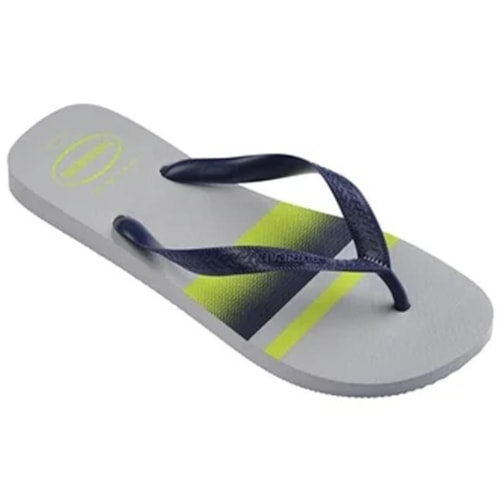 Detalhe - Chinelo Havaianas Masculino Top Basic Cinza Gelo