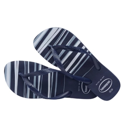 Chinelo Havaianas Masculino Top Basic Marinho/Marinho/Bran