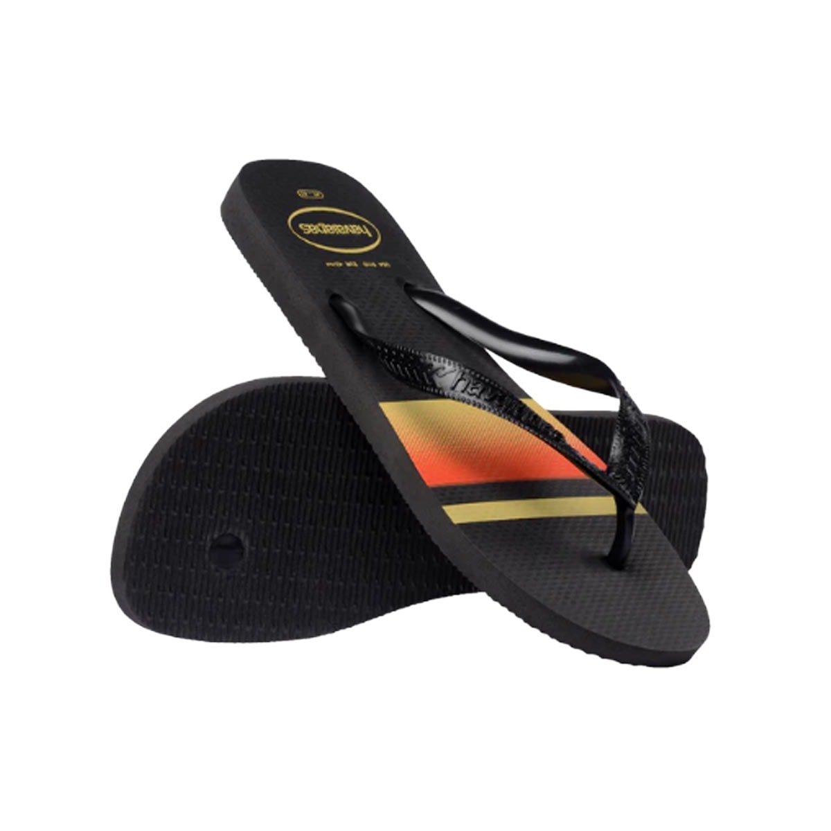 Chinelo Havaianas Masculino Top Basic Preto/Coral Chinelo Havaianas Masculino Top Basic Preto/Coral