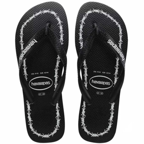 Chinelo Havaianas Masculino Top Goodvibez Preto/Branco