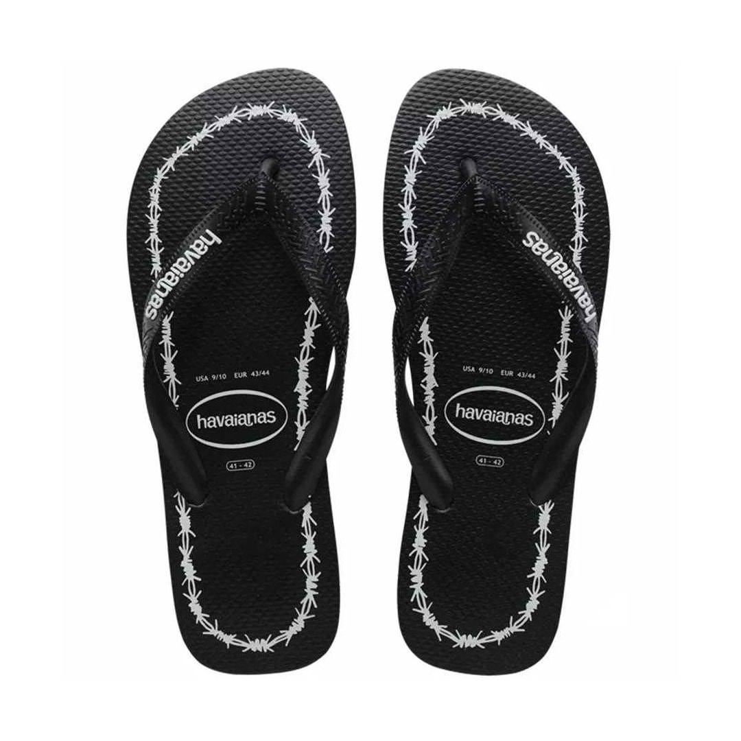 Chinelo Havaianas Masculino Top Goodvibez Preto/Branco Chinelo Havaianas Masculino Top Goodvibez Preto/Branco