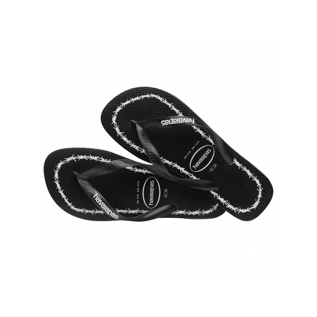 Chinelo Havaianas Masculino Top Goodvibez Preto/Branco