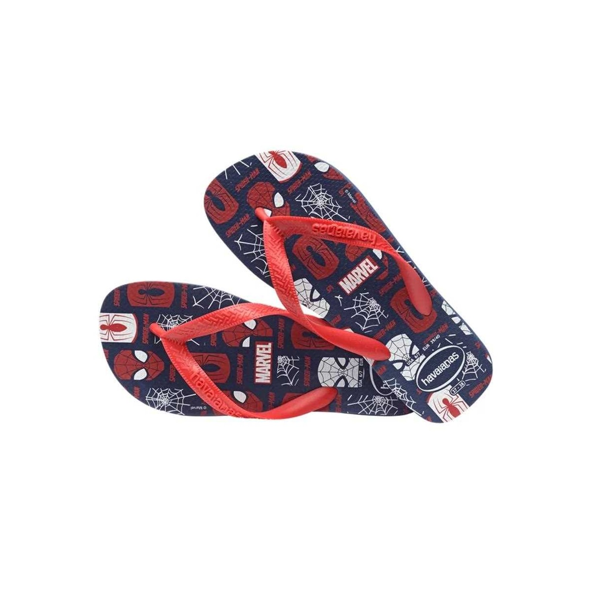 Chinelo Havaianas Masculino Top Marvel Logomania Marinho