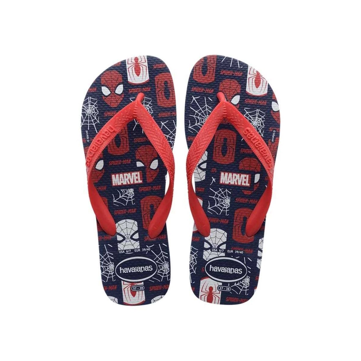 Chinelo Havaianas Masculino Top Marvel Logomania Marinho Chinelo Havaianas Masculino Top Marvel Logomania Marinho