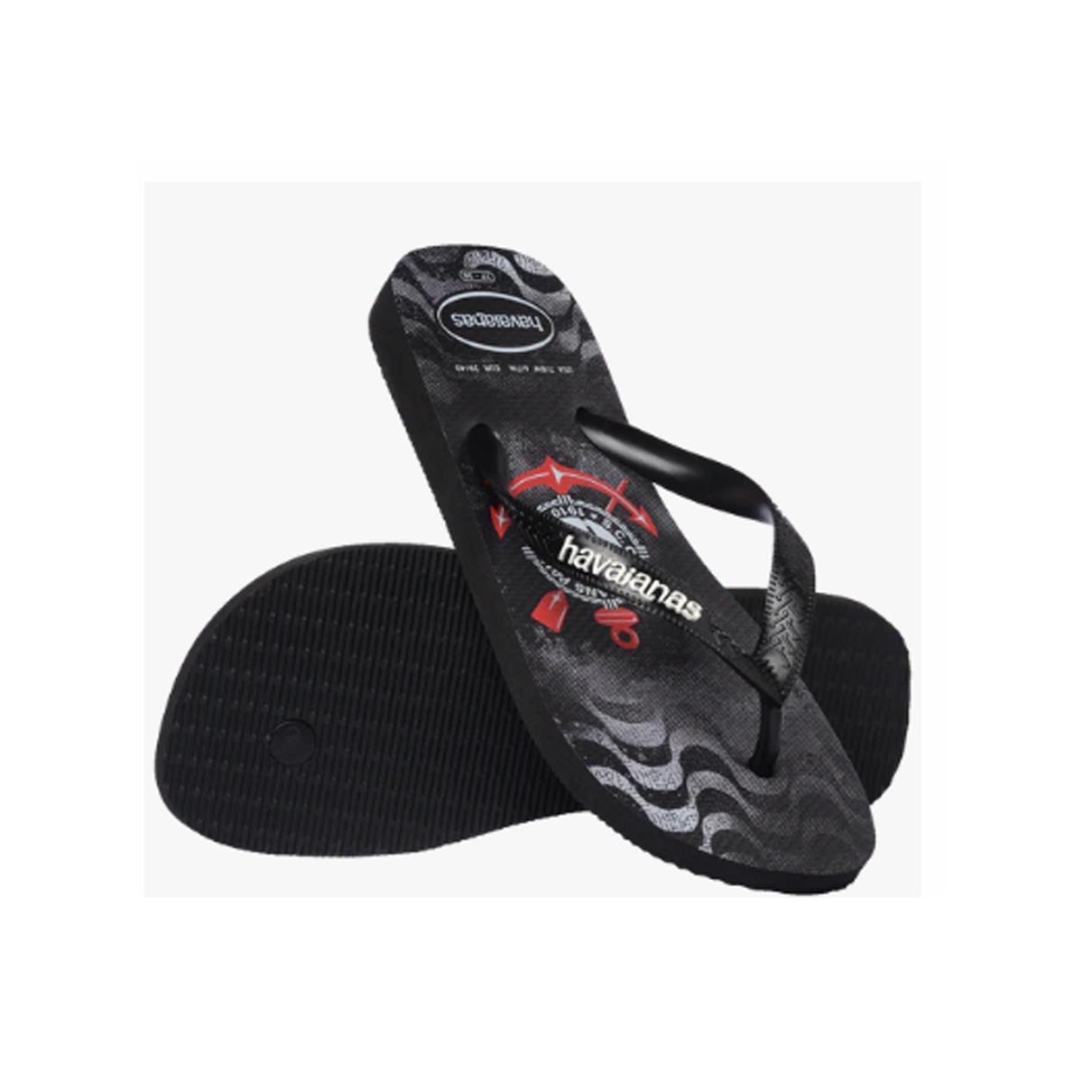 Chinelo Havaianas Masculino Top Times Corinthians Preto