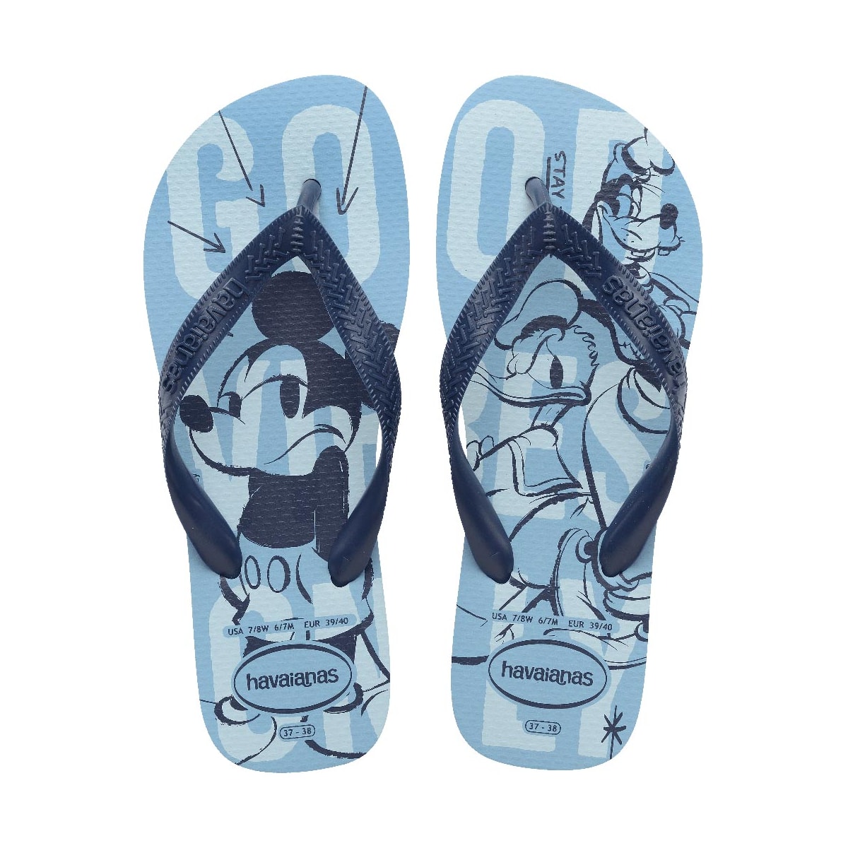 Chinelo Havaianas Sandália Top Disney Azul Lavanda Chinelo Havaianas Sandália Top Disney Azul Lavanda
