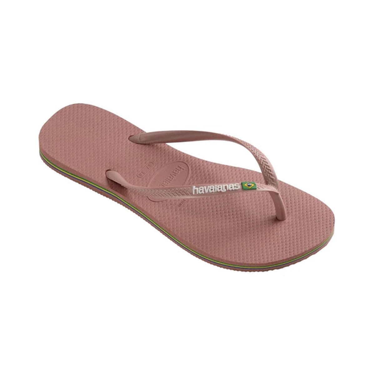 Chinelo Havaianas Slim Brasil Rosa Crocus