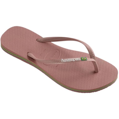 Detalhe - Chinelo Havaianas Slim Brasil Rosa Crocus