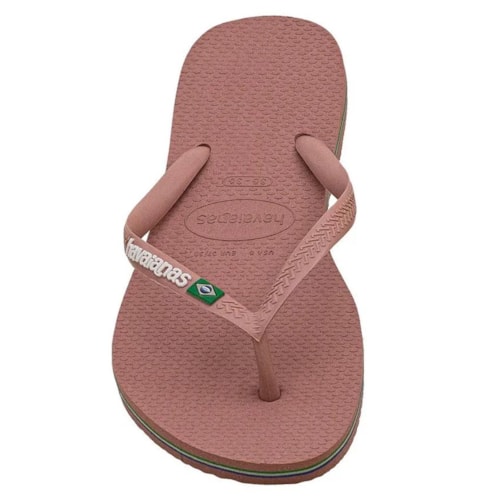 Detalhe - Chinelo Havaianas Slim Brasil Rosa Crocus