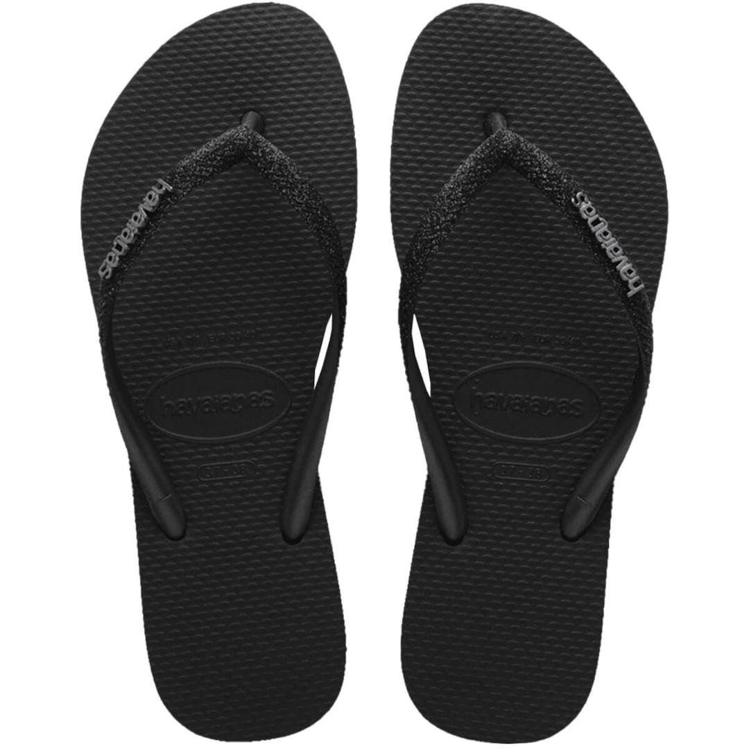 Chinelo Havaianas Slim Glitter Ii Preto