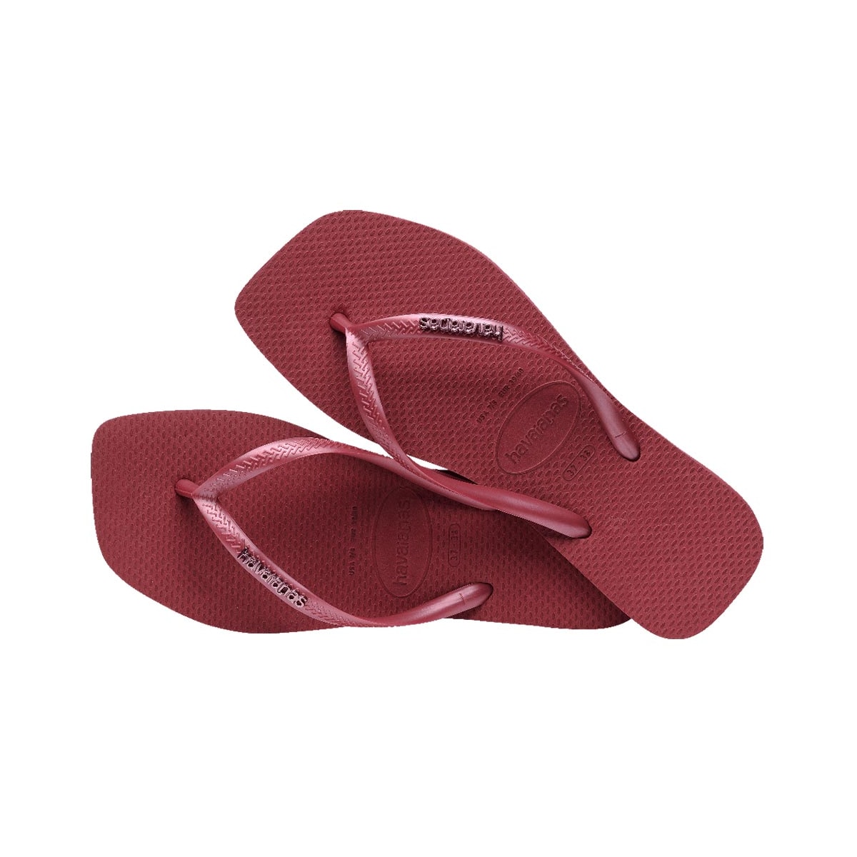 Chinelo Havaianas Slim Logo Mettalic Amaranto