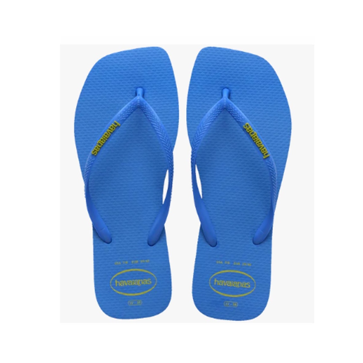 Chinelo Havaianas Slim Logo Popup Square Azul Brilhante Chinelo Havaianas Slim Logo Popup Square Azul Brilhante