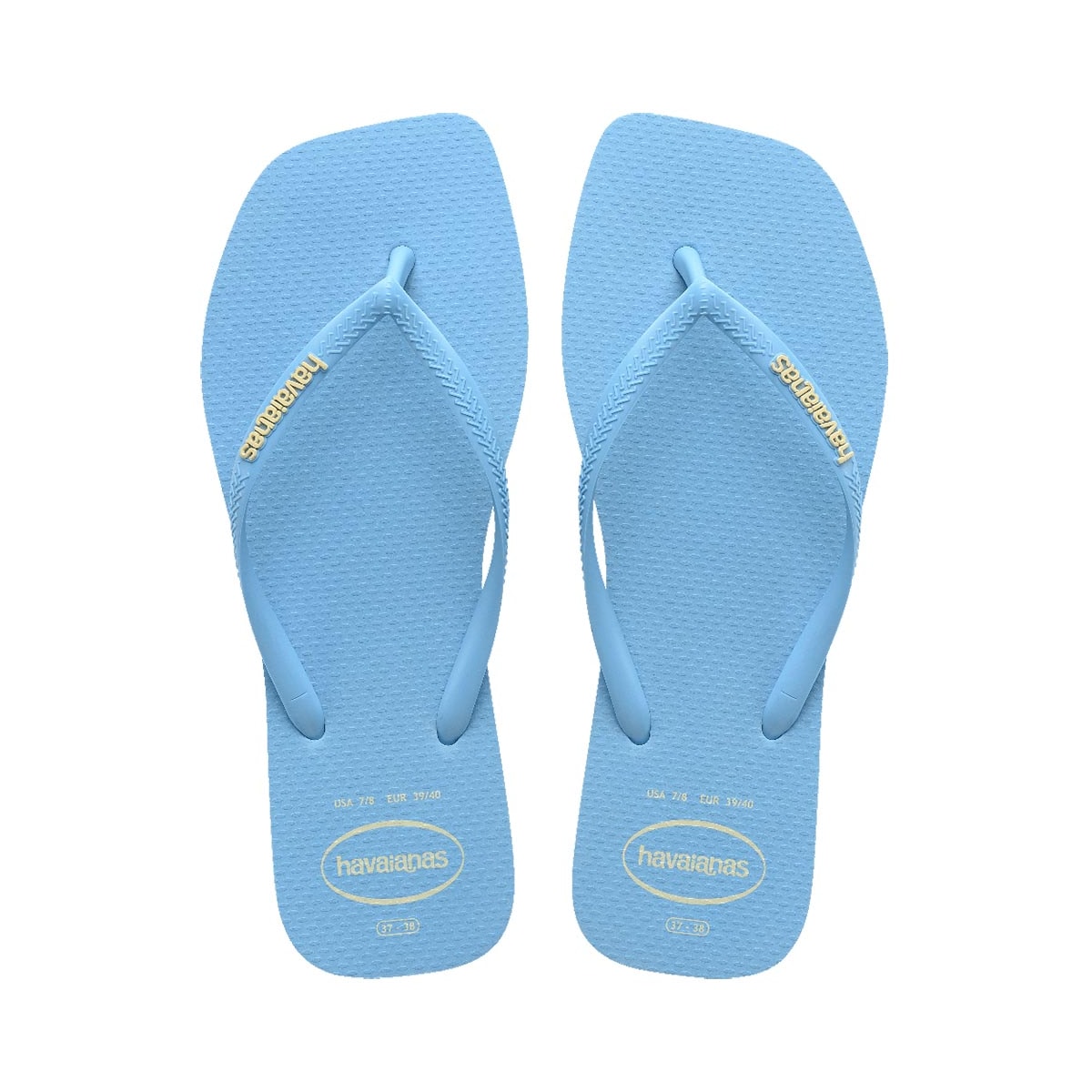 Chinelo Havaianas Slim Logo Popup Square Azul Lavanda Chinelo Havaianas Slim Logo Popup Square Azul Lavanda