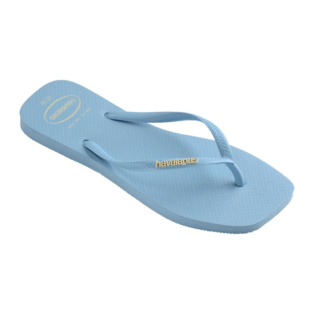 Chinelo Havaianas Slim Logo Popup Square Azul Lavanda Chinelo Havaianas Slim Logo Popup Square Azul Lavanda