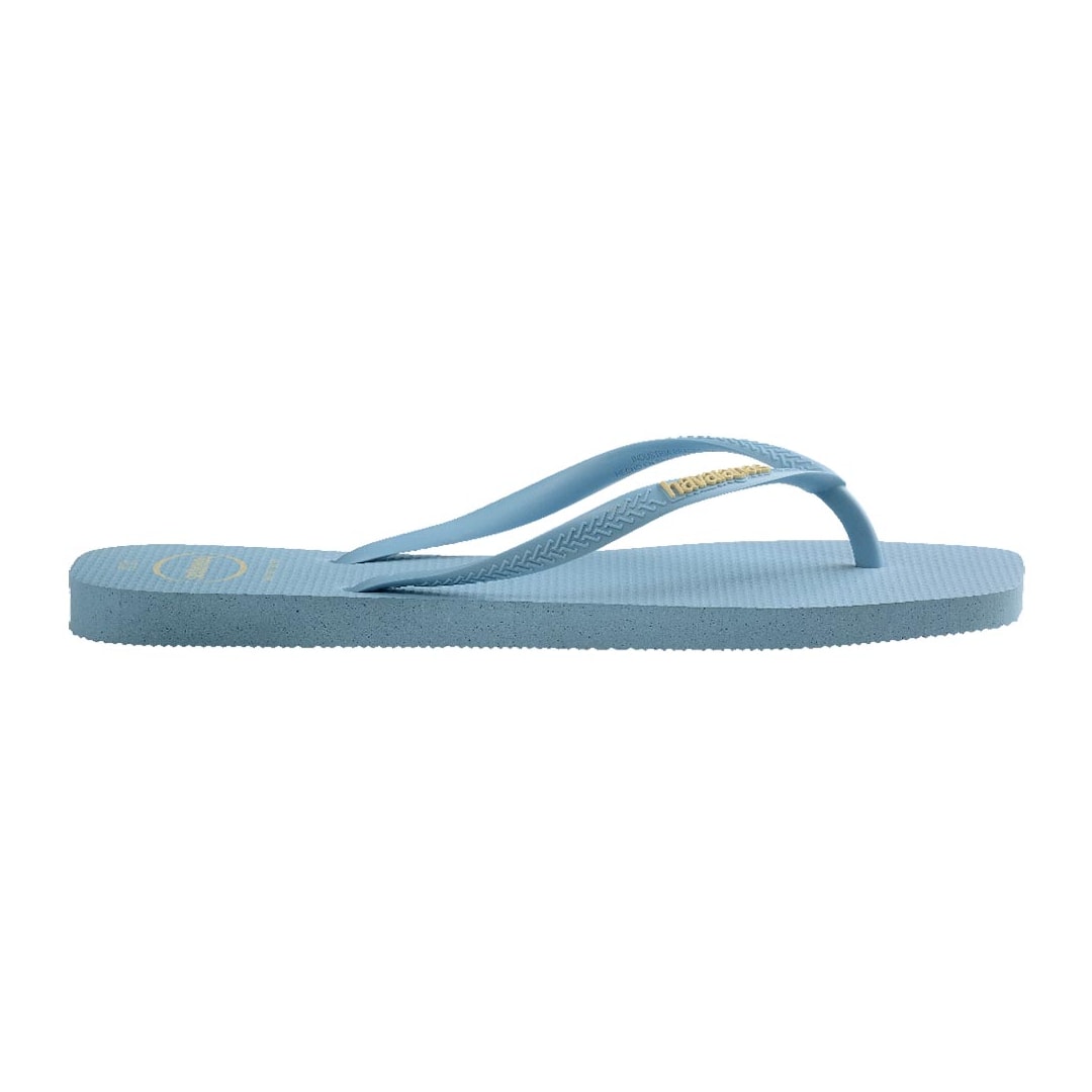 Chinelo Havaianas Slim Logo Popup Square Azul Lavanda Chinelo Havaianas Slim Logo Popup Square Azul Lavanda