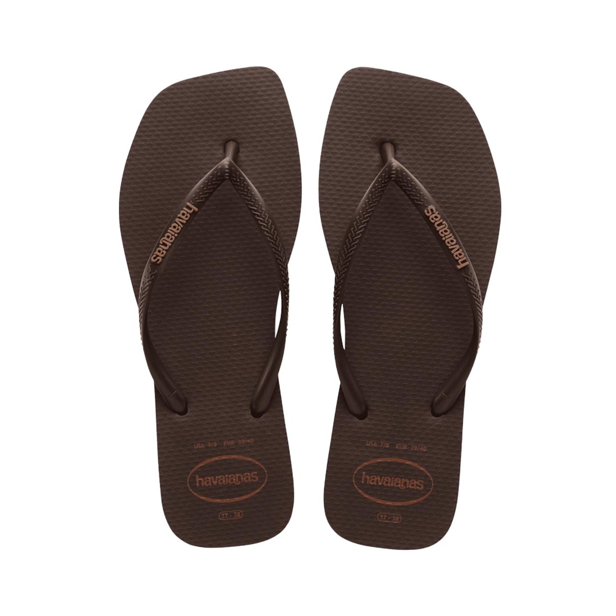 Chinelo Havaianas Slim Logo Popup Square Cafe
