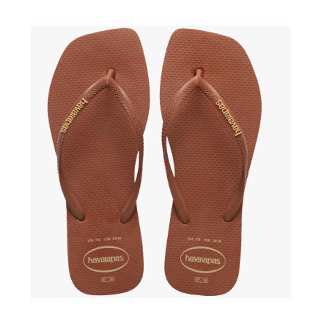 Chinelo Havaianas Slim Logo Popup Square Ferrugem Chinelo Havaianas Slim Logo Popup Square Ferrugem