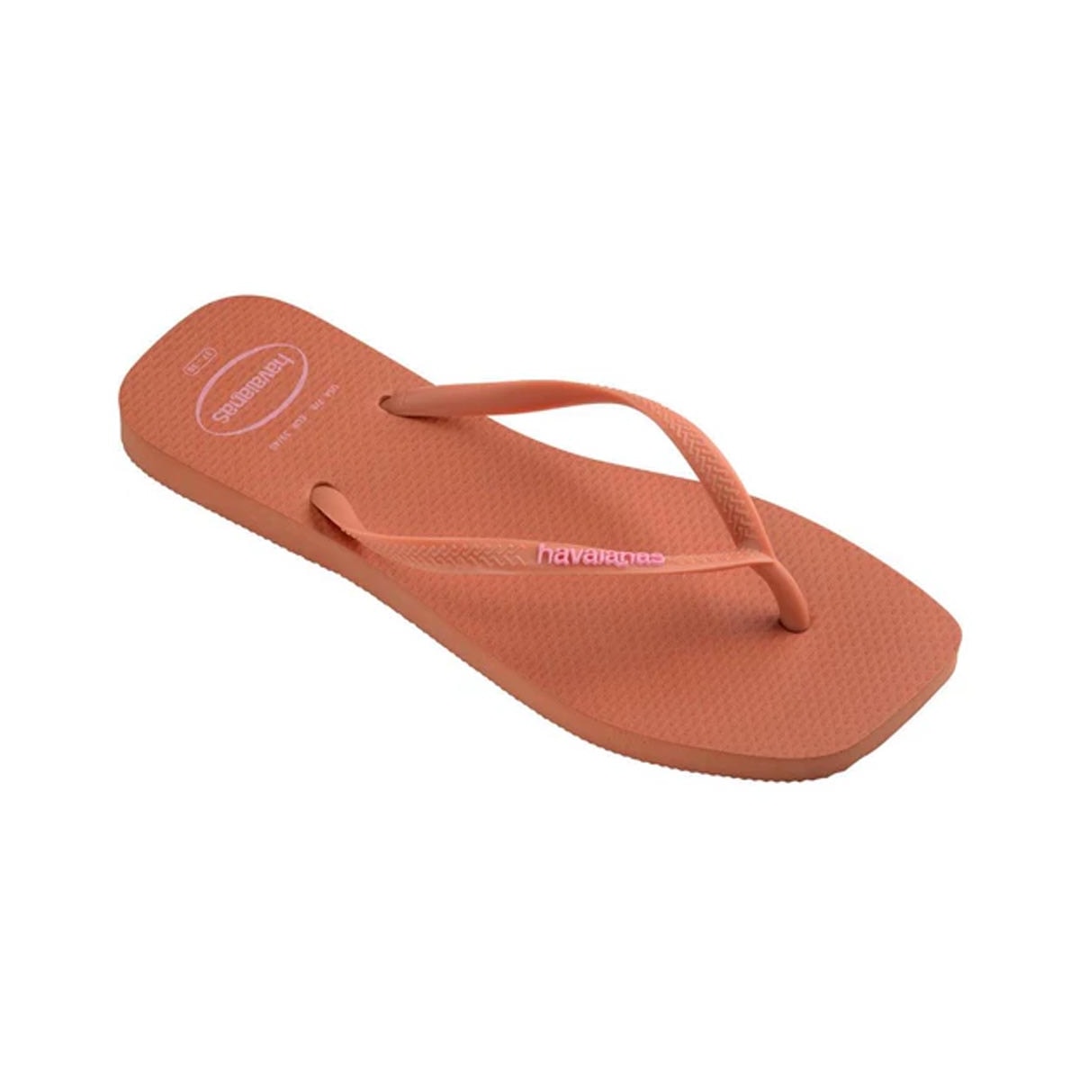 Chinelo Havaianas Slim Logo Popup Square Rosa Clay Chinelo Havaianas Slim Logo Popup Square Rosa Clay