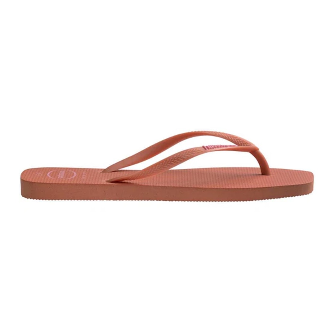Chinelo Havaianas Slim Logo Popup Square Rosa Clay