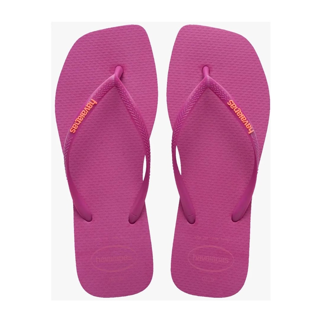 Chinelo Havaianas Slim Logo Popup Square Rosa Gum Chinelo Havaianas Slim Logo Popup Square Rosa Gum