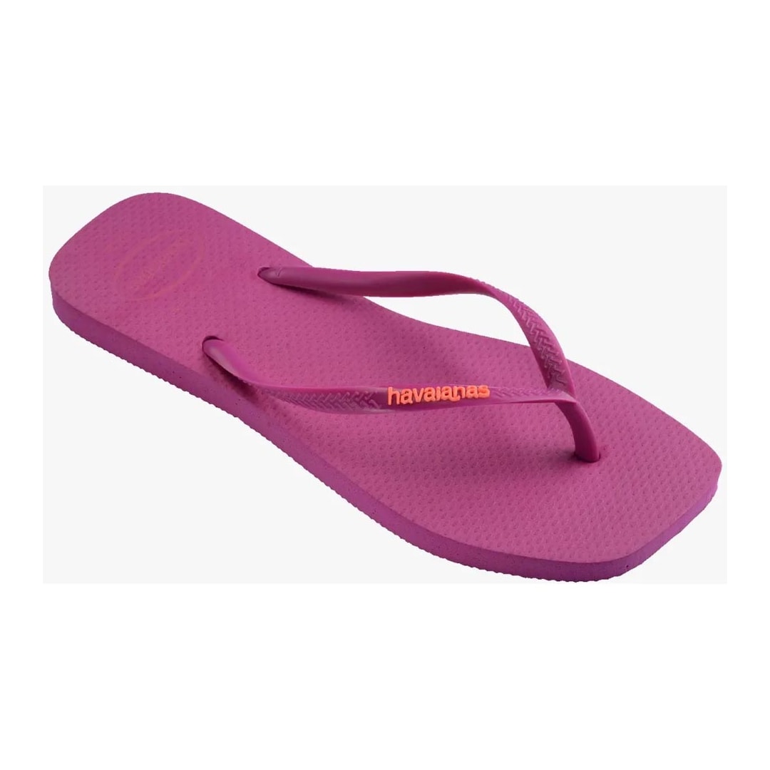 Chinelo Havaianas Slim Logo Popup Square Rosa Gum Chinelo Havaianas Slim Logo Popup Square Rosa Gum