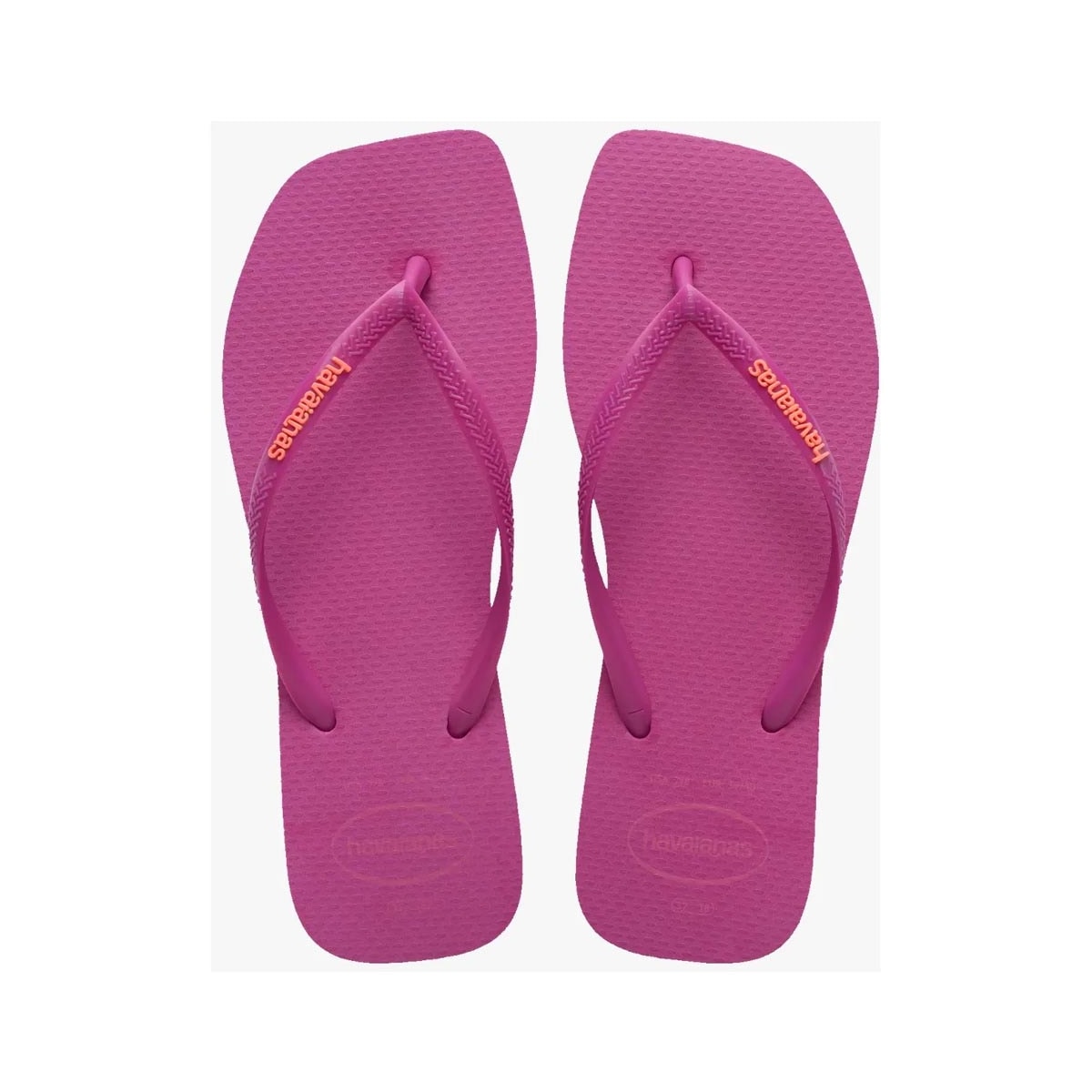 Chinelo Havaianas Slim Logo Popup Square Rosa Gum Chinelo Havaianas Slim Logo Popup Square Rosa Gum