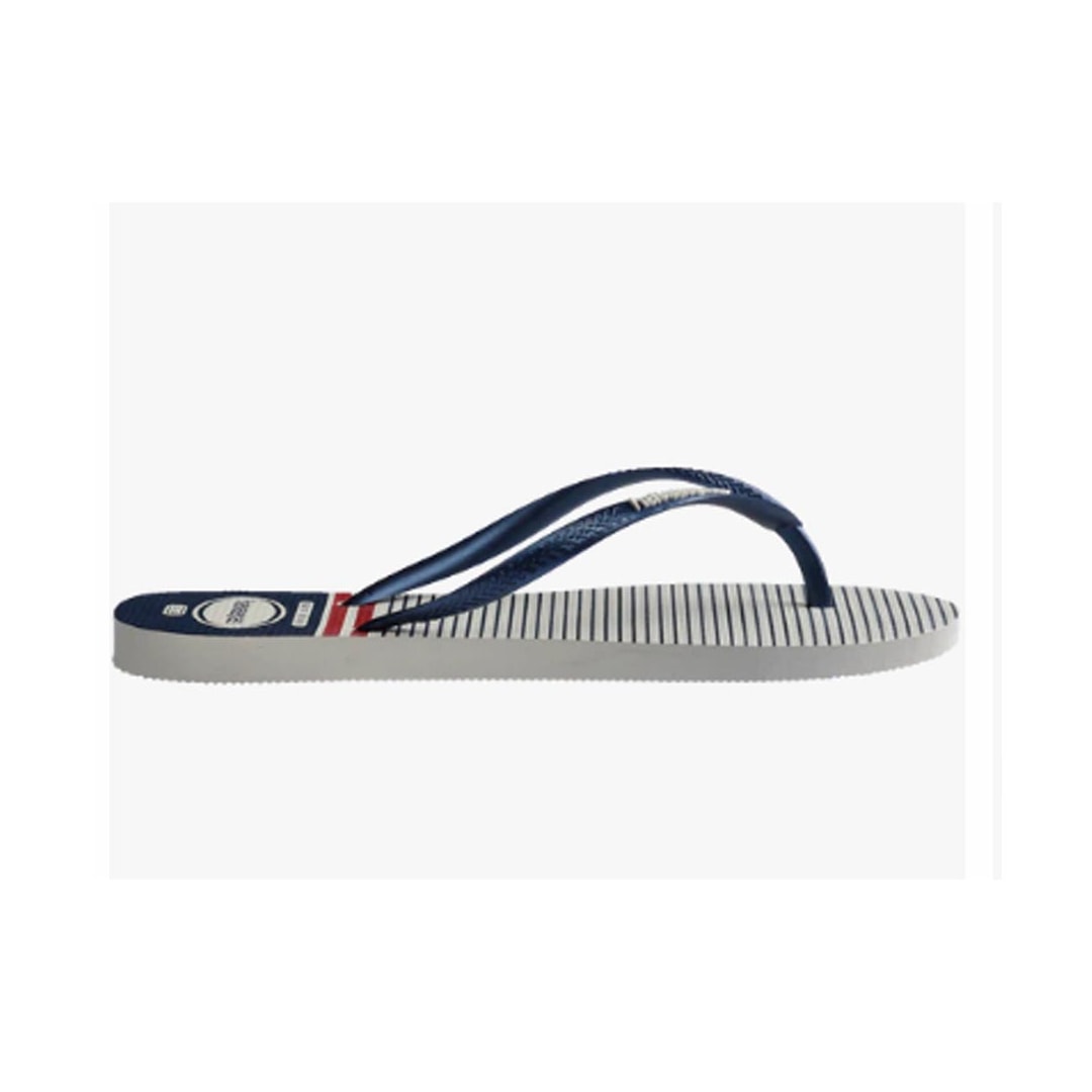 Chinelo Havaianas Slim Nautical Branco/Marinho Chinelo Havaianas Slim Nautical Branco/Marinho