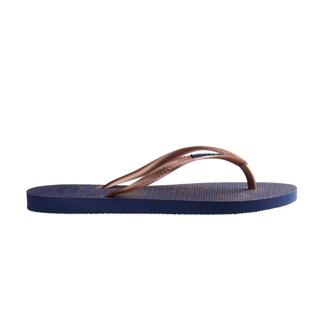 Chinelo Havaianas Slim Nautical Marinho/Rose Gold Chinelo Havaianas Slim Nautical Marinho/Rose Gold