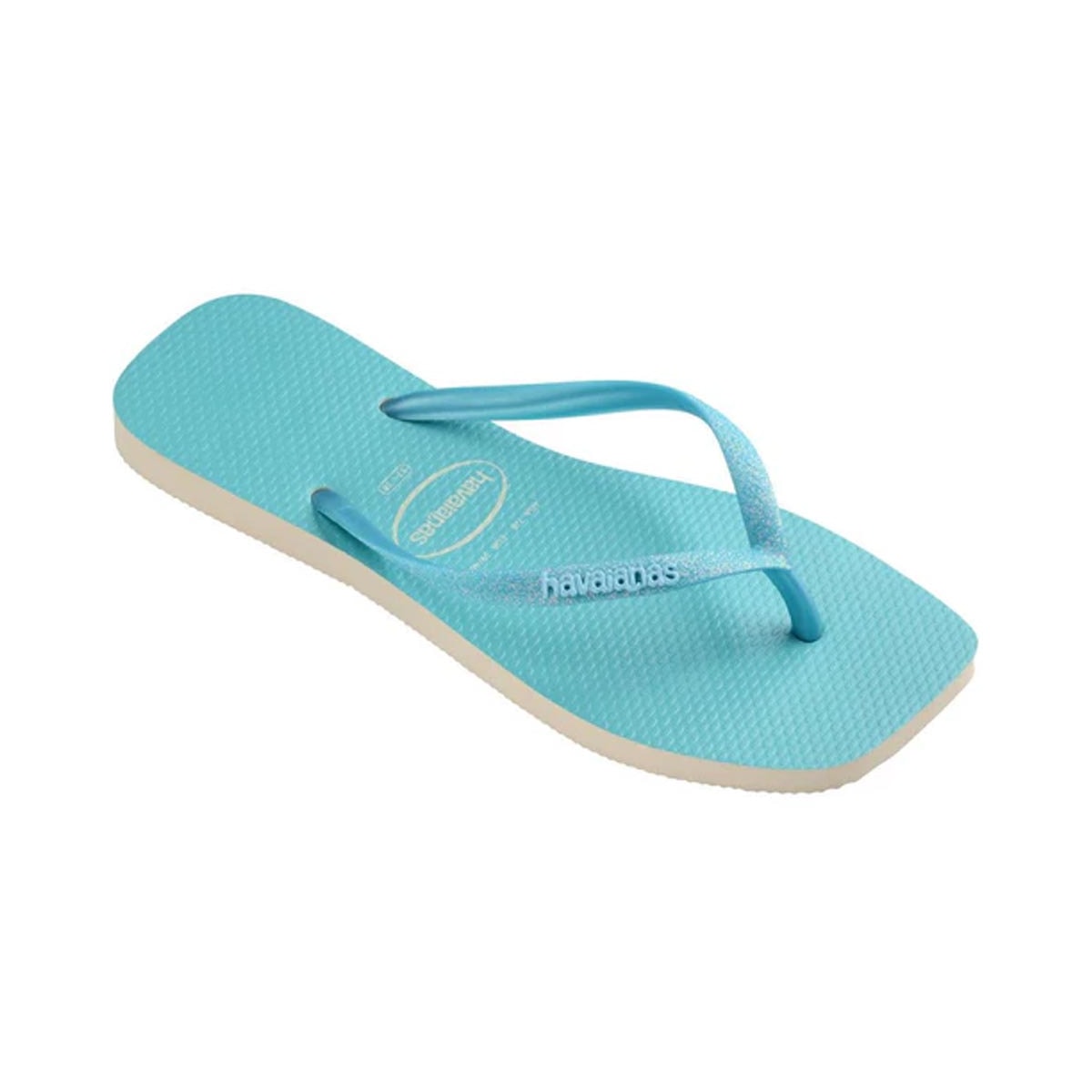 Chinelo Havaianas Slim Square Glitter Neon Azul Neon Chinelo Havaianas Slim Square Glitter Neon Azul Neon