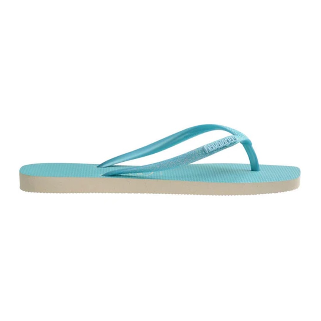 Chinelo Havaianas Slim Square Glitter Neon Azul Neon Chinelo Havaianas Slim Square Glitter Neon Azul Neon