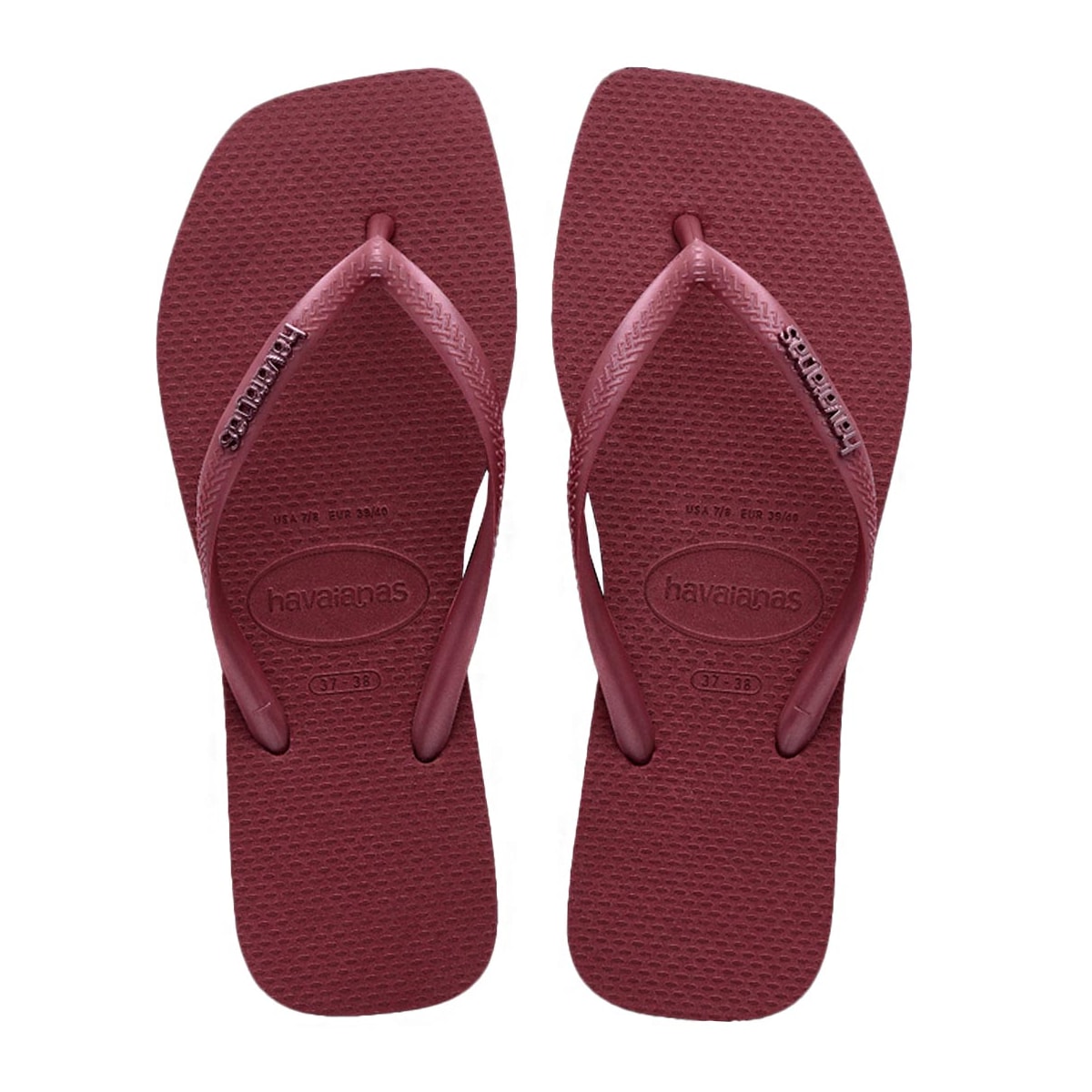 Chinelo Havaianas Slim Square Logo Metallic Amaranto Chinelo Havaianas Slim Square Logo Metallic Amaranto