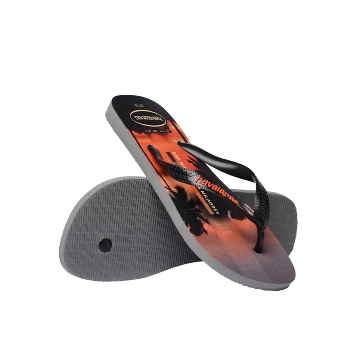 Chinelo Havaianas Surfer I Cinza Aço