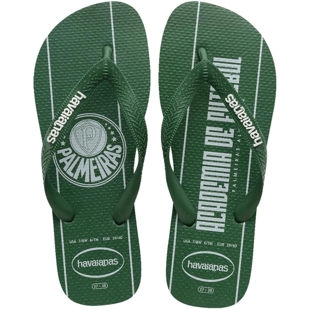 Chinelo Havaianas Times Palmeiras Verde