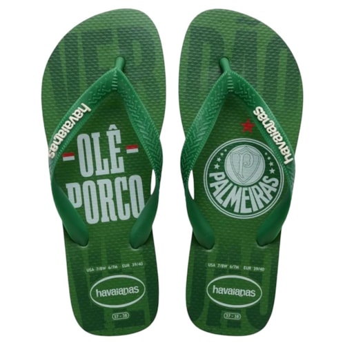 Chinelo Havaianas Times Palmeiras Verde Patria