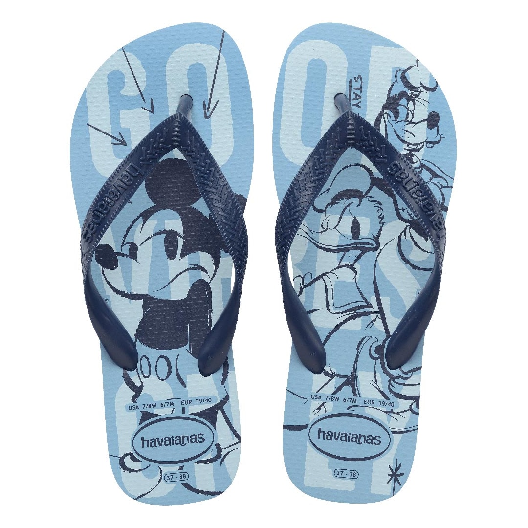 Chinelo Havaianas Top Disney  Azul Lavanda
