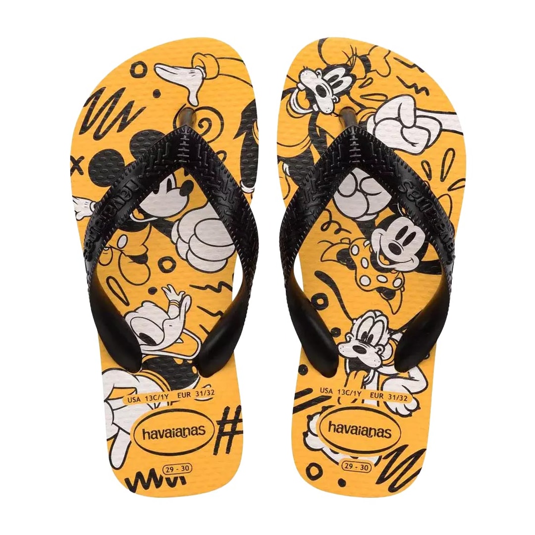 Chinelo Havaianas Top Disney Infantil Amarelo