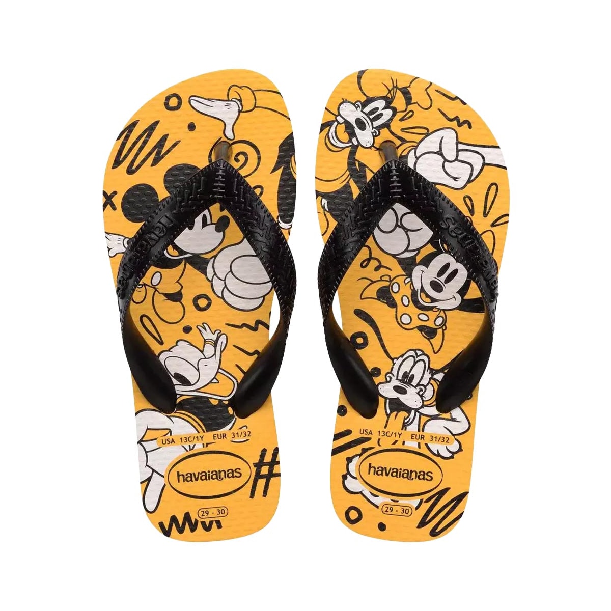Chinelo Havaianas Top Disney Infantil Amarelo