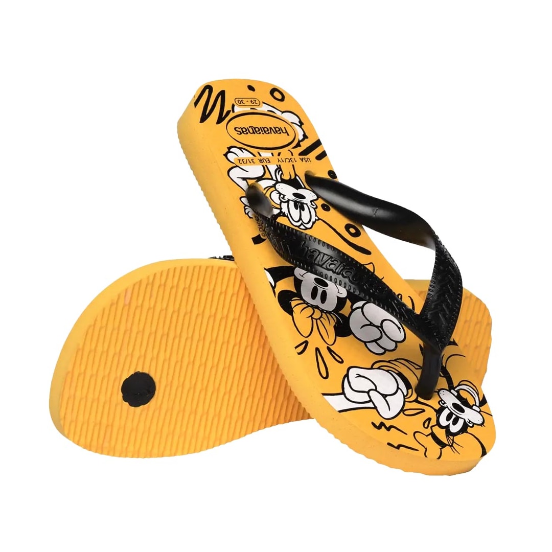 Chinelo Havaianas Top Disney Infantil Amarelo