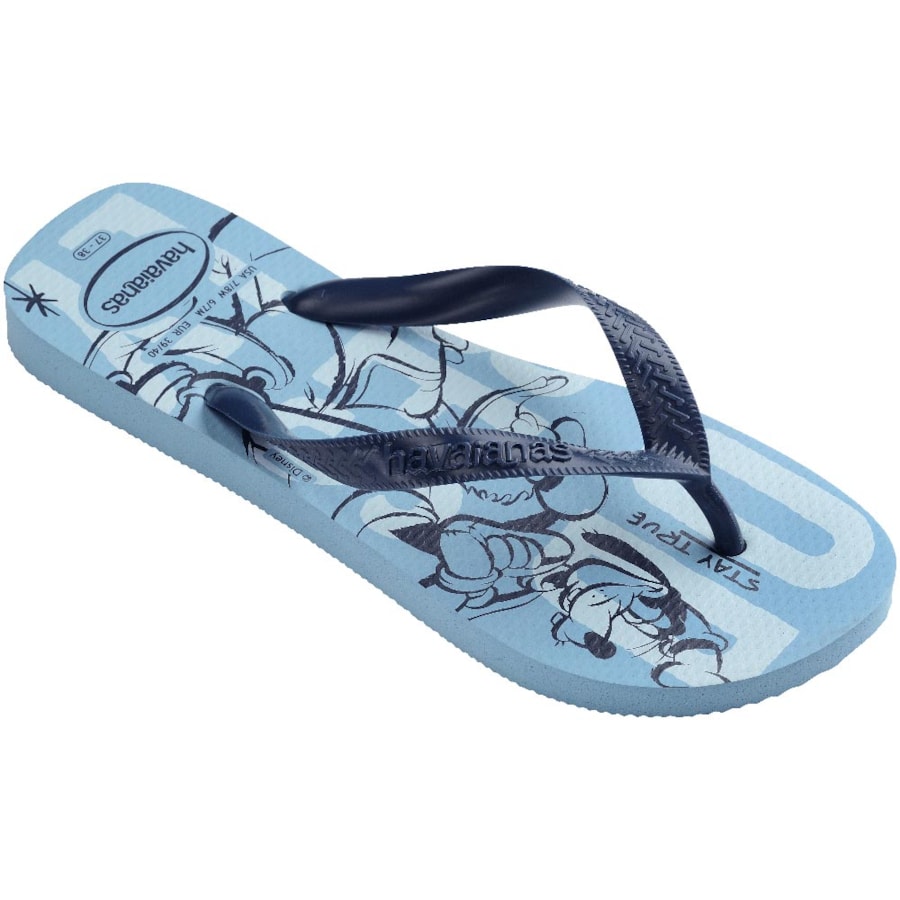 Chinelo Havaianas Top Disney Infantil Azul Lavanda