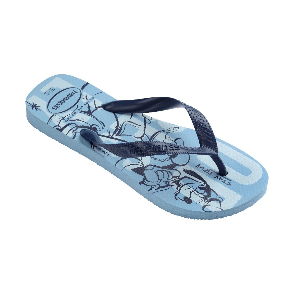 Chinelo Havaianas Top Disney Infantil Azul Lavanda Chinelo Havaianas Top Disney Infantil Azul Lavanda
