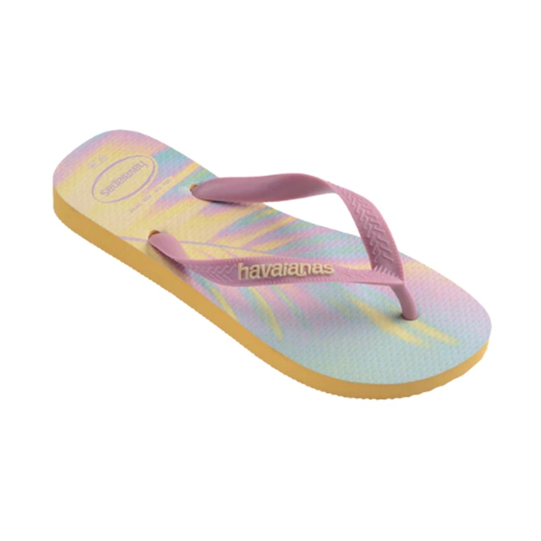 Chinelo Havaianas Top Fashion Amarelo Caja Chinelo Havaianas Top Fashion Amarelo Caja
