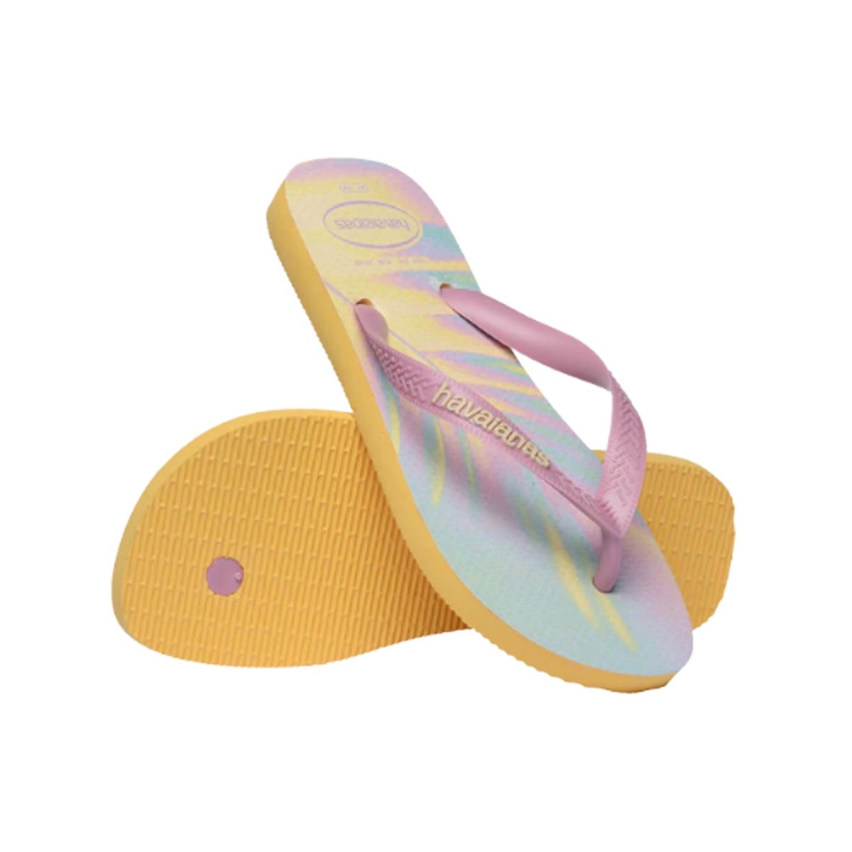 Chinelo Havaianas Top Fashion Amarelo Caja
