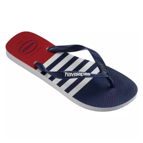 Detalhe - Chinelo Havaianas Top Nautical Branco