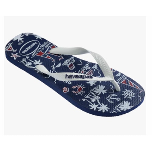 Detalhe - Chinelo Havaianas Top Nautical Marinho