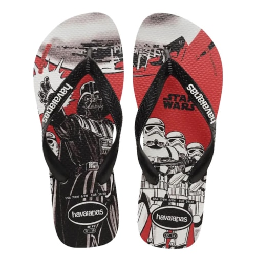Chinelo Havaianas Top Star Wars Preto
