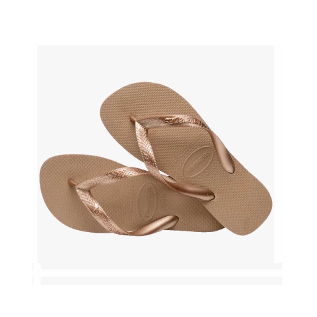 Chinelo Havaianas Top Tiras Rose Gold