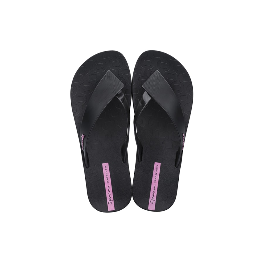 CHINELO IPANEMA FEMININO HIT 26445 - GRENDENE - PRETO - Linha Conforto